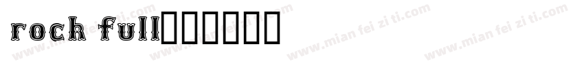 rock full字体转换